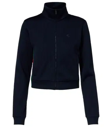 Gucci Web Stripe jersey zip-up sweatshirt | Thumbnail 1