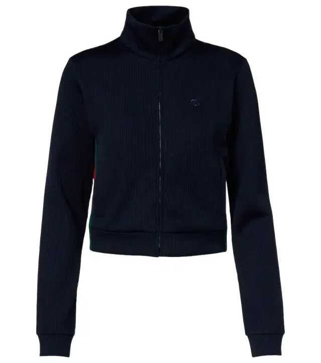 Gucci Web Stripe jersey zip-up sweatshirt