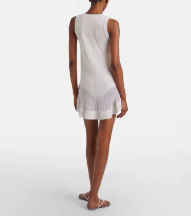 Alaïa Alaïa Pleated silk minidress | Thumbnail 2