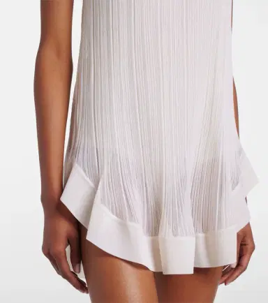 Alaïa Alaïa Pleated silk minidress | Thumbnail 3
