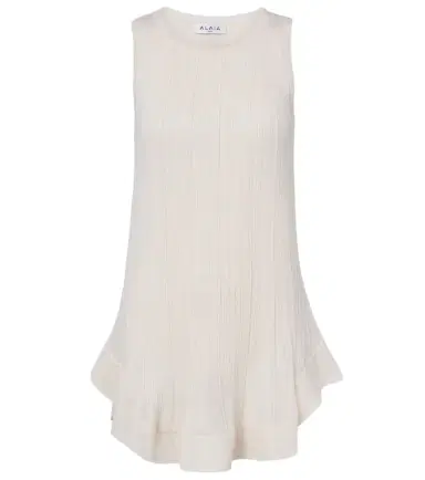 Alaïa Alaïa Pleated silk minidress | Thumbnail 1