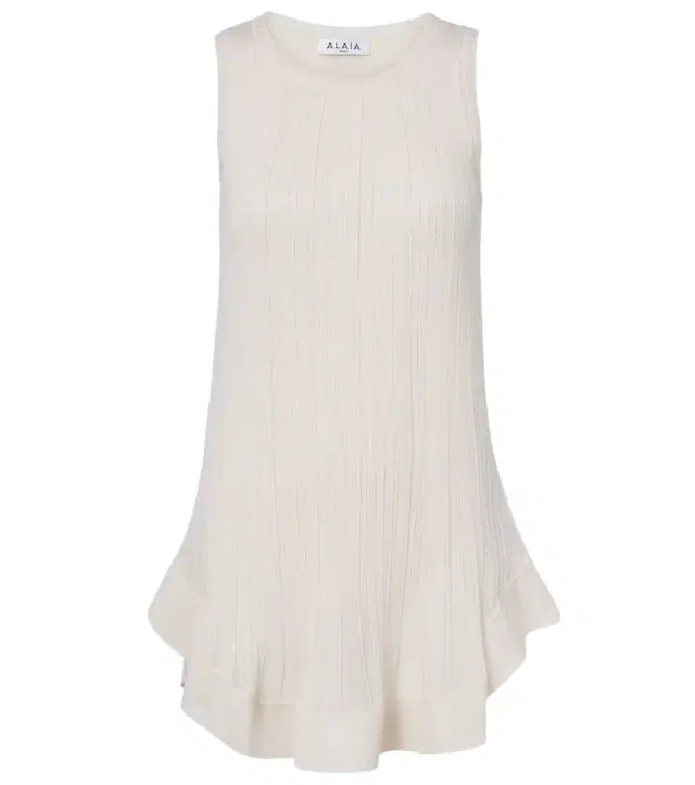 Alaïa Pleated silk minidress