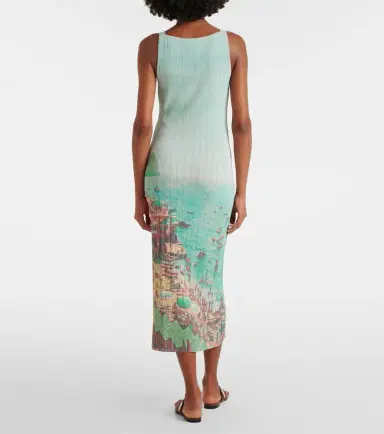Staud Bryn printed compact knit midi dress | Thumbnail 4