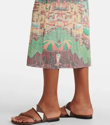 Staud Bryn printed compact knit midi dress | Thumbnail 5