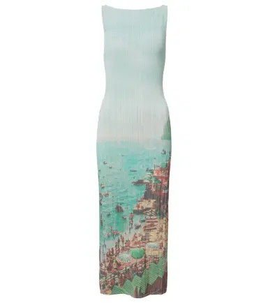 Staud Bryn printed compact knit midi dress | Thumbnail 1