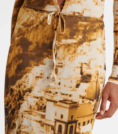 Staud Porta printed mesh midi skirt | Thumbnail 2