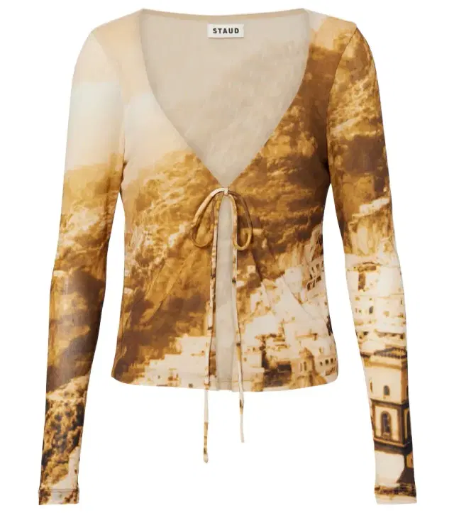 Avani printed mesh top
