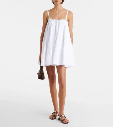 Staud Cecily cotton poplin minidress | Thumbnail 3 Staud Cecily cotton poplin minidress | Thumbnail 3