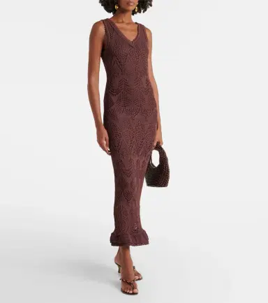 Staud Roan open-knit midi dress | Thumbnail 2