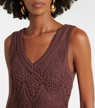 Staud Roan open-knit midi dress | Thumbnail 4