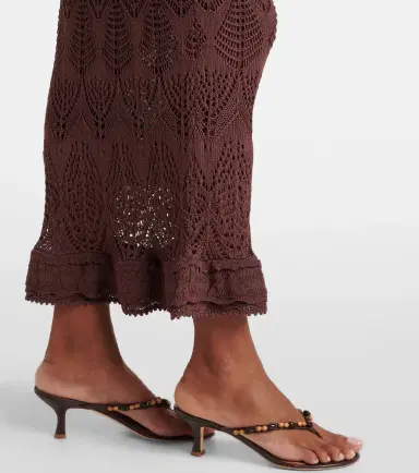Staud Roan open-knit midi dress | Thumbnail 6