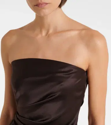 Staud Adriana draped silk-blend minidress | Thumbnail 2