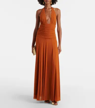 Staud Alessandra halterneck mesh maxi dress | Thumbnail 3 Staud Alessandra halterneck mesh maxi dress | Thumbnail 3