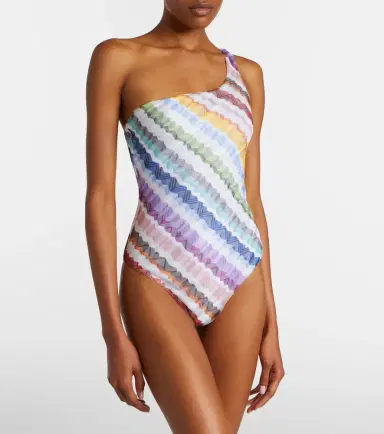 Missoni Zigzag one-shoulder swimsuit | Thumbnail 2
