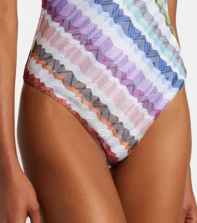 Missoni Zigzag one-shoulder swimsuit | Thumbnail 3
