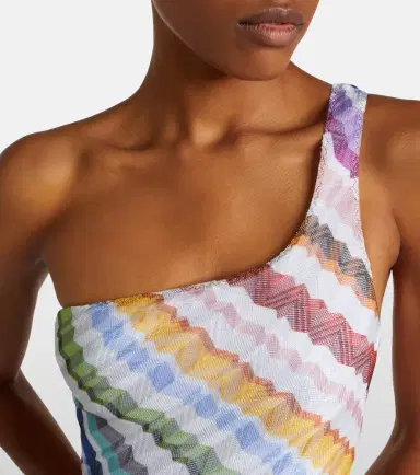 Missoni Zigzag one-shoulder swimsuit | Thumbnail 4