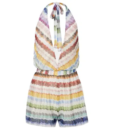 Missoni Zigzag halterneck romper | Thumbnail 1 Missoni Zigzag halterneck romper | Thumbnail 1