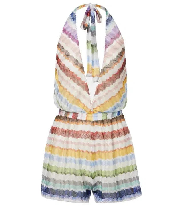 Missoni Zigzag halterneck romper