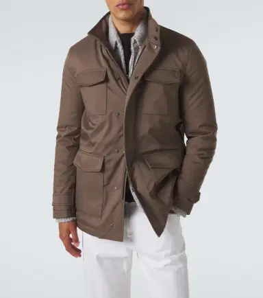 Kiton Suede-trimmed technical jacket | Thumbnail 2