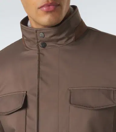 Kiton Suede-trimmed technical jacket | Thumbnail 4
