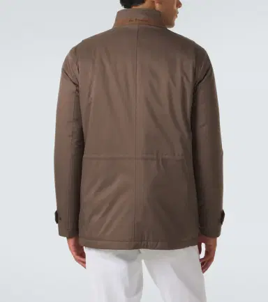 Kiton Suede-trimmed technical jacket | Thumbnail 8