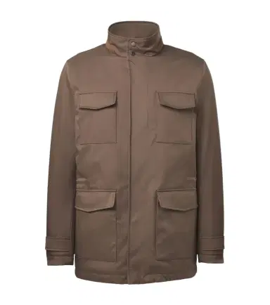 Kiton Suede-trimmed technical jacket | Thumbnail 1