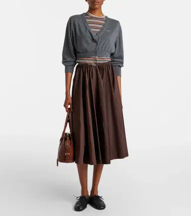 Prada Cropped cashmere cardigan | Thumbnail 6 Prada Cropped cashmere cardigan | Thumbnail 6