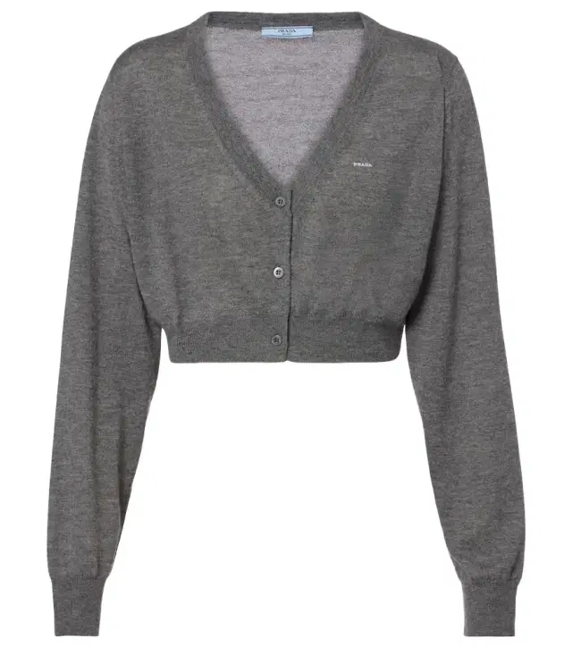 Prada Cropped cashmere cardigan