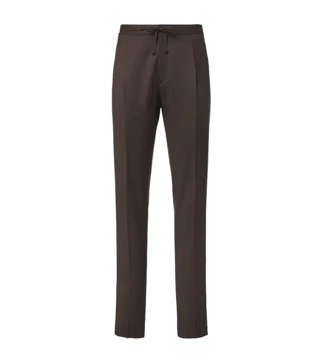 Virgin wool slim pants
