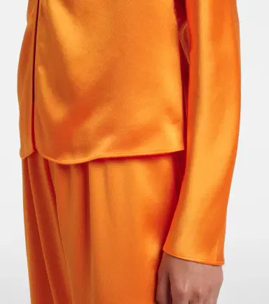 Leset Barb satin top | Thumbnail 2