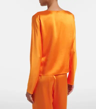 Leset Barb satin top | Thumbnail 5