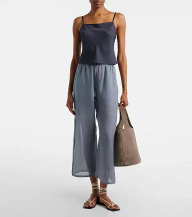 LESET Daniel open-back crop top | Thumbnail 3