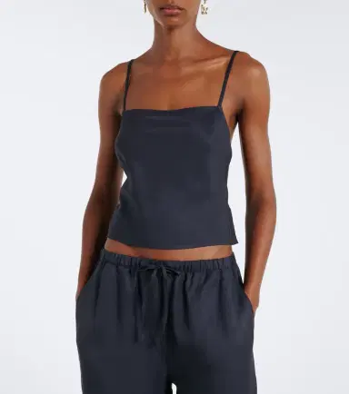 LESET Daniel open-back crop top | Thumbnail 5