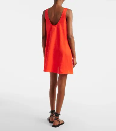 LESET Yoko cotton poplin minidress | Thumbnail 4