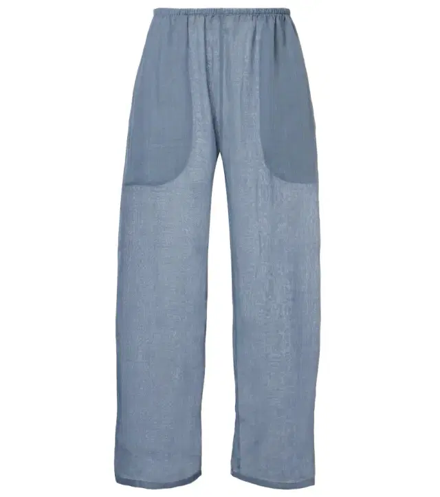 Leset Niko cropped wide-leg ramie pants
