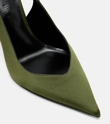 The Attico Cheope satin slingback wedges | Thumbnail 2 The Attico Cheope satin slingback wedges | Thumbnail 2
