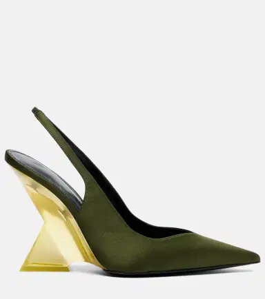 The Attico Cheope satin slingback wedges | Thumbnail 4 The Attico Cheope satin slingback wedges | Thumbnail 4