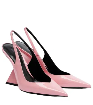 The Attico Cheope patent leather slingback wedges | Thumbnail 1 The Attico Cheope patent leather slingback wedges | Thumbnail 1