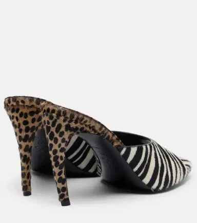 The Attico Betta zebra-print calf hair mules | Thumbnail 2 The Attico Betta zebra-print calf hair mules | Thumbnail 2