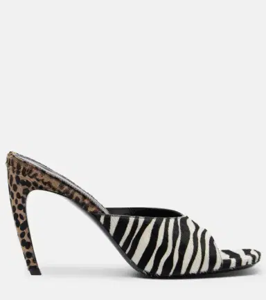 The Attico Betta zebra-print calf hair mules | Thumbnail 4 The Attico Betta zebra-print calf hair mules | Thumbnail 4