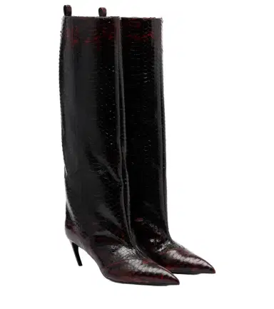 The Attico Lea snake-effect leather knee-high boots | Thumbnail 1
