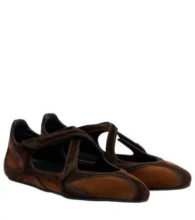 The Attico Floor 01 suede ballet flats | Thumbnail 1 The Attico Floor 01 suede ballet flats | Thumbnail 1