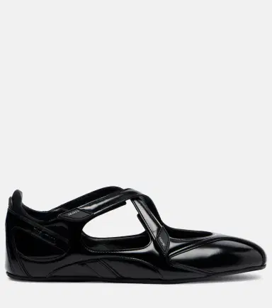 The Attico Floor 01 patent leather ballet flats | Thumbnail 2