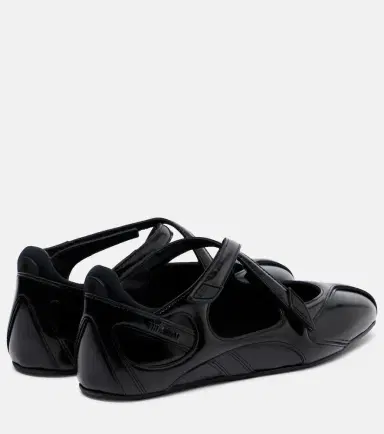 The Attico Floor 01 patent leather ballet flats | Thumbnail 4