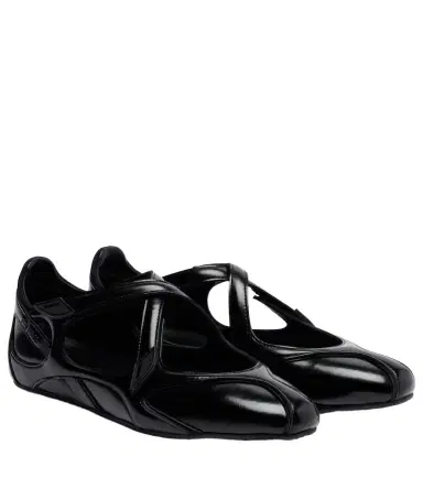The Attico Floor 01 patent leather ballet flats | Thumbnail 1