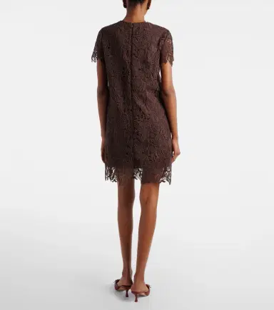 Max Mara Cotton guipure lace minidress | Thumbnail 2