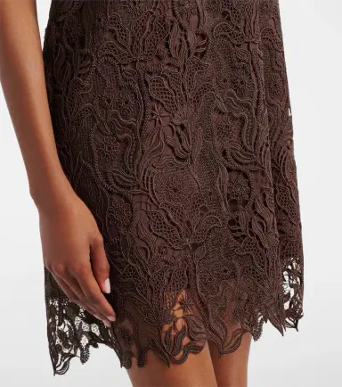 Max Mara Cotton guipure lace minidress | Thumbnail 4