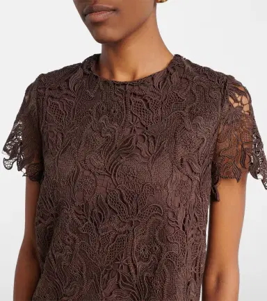 Max Mara Cotton guipure lace minidress | Thumbnail 5