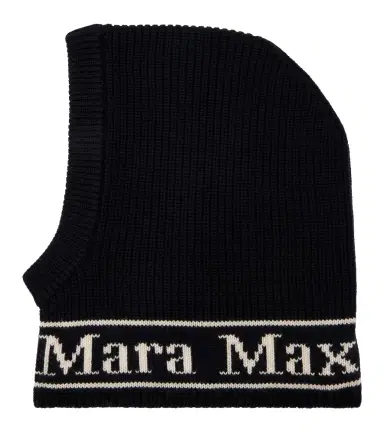 Max Mara Logo wool balaclava | Thumbnail 1
