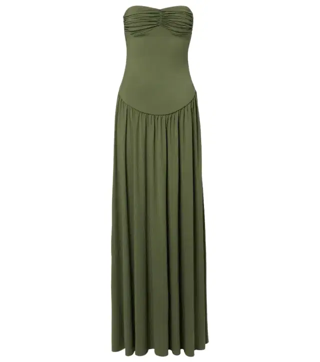 Erin gathered maxi dress